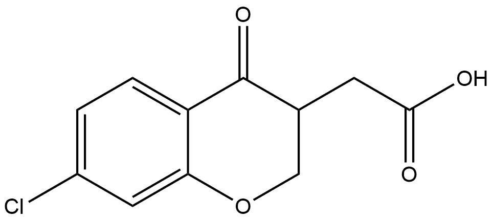 2-(7-CHLORO-4-OXO-3,4-DIHYDRO-2H-1-BENZOPYRAN-3-YL)ACETIC ACID|