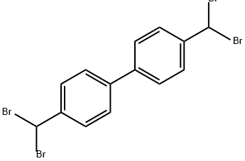 1,1'-Biphenyl, 4,4'-bis(dibromomethyl)- 化学構造式