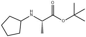 L-Alanine, N-cyclopentyl-, 1,1-dimethylethyl ester Structure