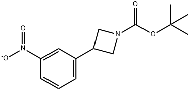 tert-butyl 3-(3-nitrophenyl)azetidine-1-carboxylate 化学構造式