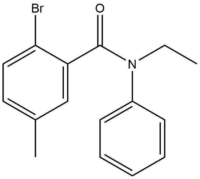 2-Bromo-N-ethyl-5-methyl-N-phenylbenzamide,1510873-34-3,结构式