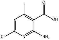 3-Pyridinecarboxylic acid, 2-amino-6-chloro-4-methyl- 化学構造式