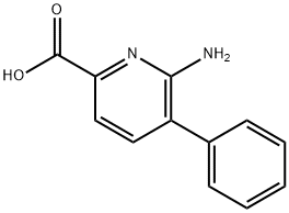 6-Amino-5-phenylpicolinic acid 结构式