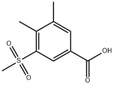 3-methanesulfonyl-4,5-dimethylbenzoic acid Structure