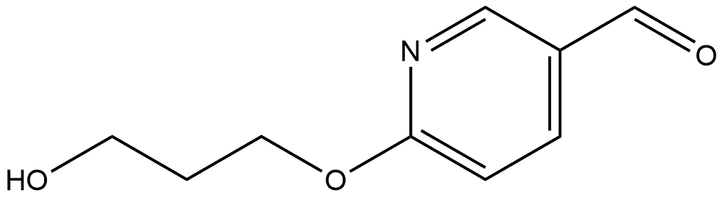 6-(3-Hydroxypropoxy)-3-pyridinecarboxaldehyde 化学構造式