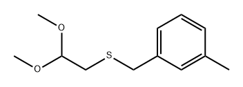 (2,2-二甲氧基乙基)(3-甲基苄基)硫烷,1511285-81-6,结构式