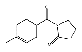 2-Oxazolidinone, 3-[(4-methyl-3-cyclohexen-1-yl)carbonyl]- Structure
