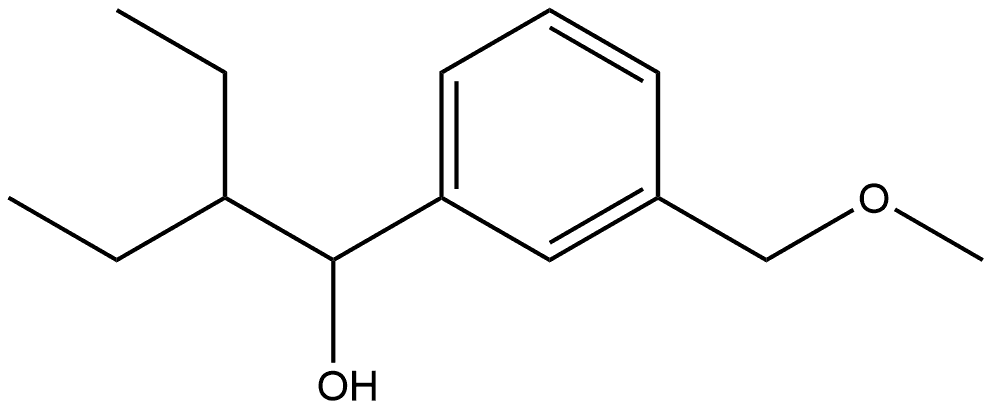 α-(1-Ethylpropyl)-3-(methoxymethyl)benzenemethanol,1511734-87-4,结构式