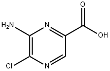 2-Pyrazinecarboxylic acid, 6-amino-5-chloro- 化学構造式