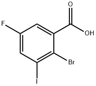 2-Bromo-5-fluoro-3-iodobenzoic acid Structure