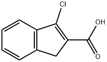 3-Chloro-1H-indene-2-carboxylic acid Structure