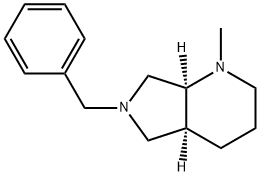 1H-Pyrrolo[3,4-b]pyridine, octahydro-1-methyl-6-(phenylmethyl)-, (4aS-cis)- Structure