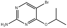 2-Pyrimidinamine, 5-bromo-4-(1-methylethoxy)- Structure