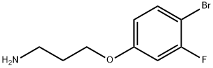 3-(4-溴-3-氟苯氧基)丙烷-1-胺,1512256-99-3,结构式