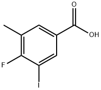 Benzoic acid, 4-fluoro-3-iodo-5-methyl- Structure