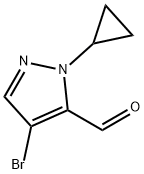 4-溴-1-环丙基-1H-吡唑-5-甲醛,1512687-78-3,结构式