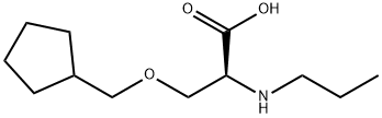 O-(cyclohexylmethyl)-N-ethyl-L-serine hydrochloride 结构式