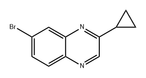 7-溴-2-环丙基喹喔啉, 1512871-55-4, 结构式