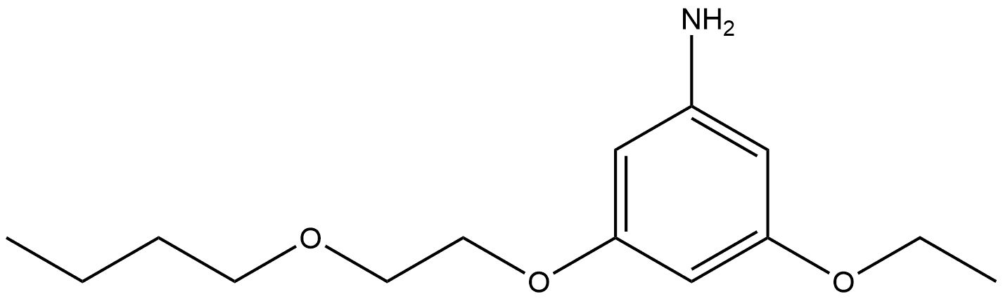 3-(2-Butoxyethoxy)-5-ethoxybenzenamine Structure
