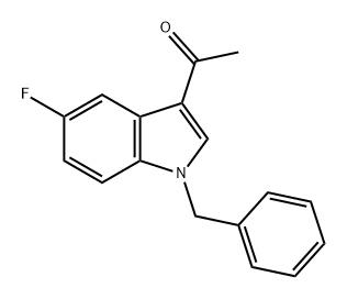Ethanone, 1-[5-fluoro-1-(phenylmethyl)-1H-indol-3-yl]- Structure