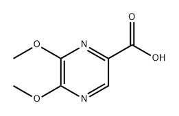 2-Pyrazinecarboxylic acid, 5,6-dimethoxy- 化学構造式