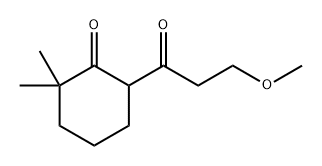 6-(3-Methoxypropanoyl)-2,2-dimethylcyclohexan-1-one Structure