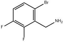 6-Bromo-2,3-difluorobenzylamine 结构式