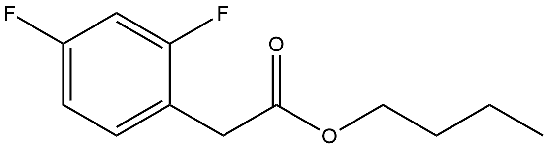 Butyl 2,4-difluorobenzeneacetate Structure