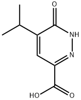 3-Pyridazinecarboxylic acid, 1,6-dihydro-5-(1-methylethyl)-6-oxo- Struktur