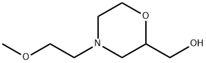 4-(2-Methoxyethyl)-2-morpholinemethanol 化学構造式