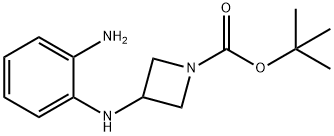 1-Azetidinecarboxylic acid, 3-[(2-aminophenyl)amino]-, 1,1-dimethylethyl ester Structure
