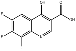 3-Quinolinecarboxylic acid, 6,7,8-trifluoro-4-hydroxy- Structure