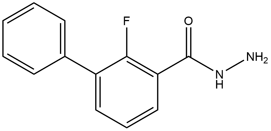 2-Fluoro[1,1'-biphenyl]-3-carboxylic acid hydrazide Structure