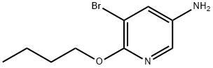 3-Pyridinamine, 5-bromo-6-butoxy- 化学構造式