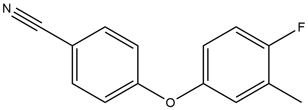 4-(4-Fluoro-3-methylphenoxy)benzonitrile Structure