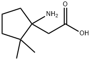 Cyclopentaneacetic acid, 1-amino-2,2-dimethyl- Structure