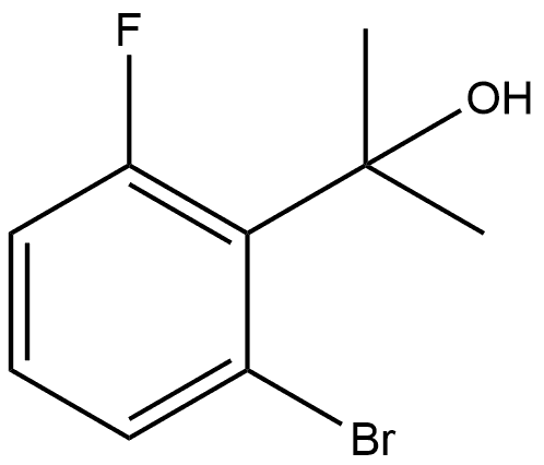 Benzenemethanol, 2-bromo-6-fluoro-α,α-dimethyl- Struktur