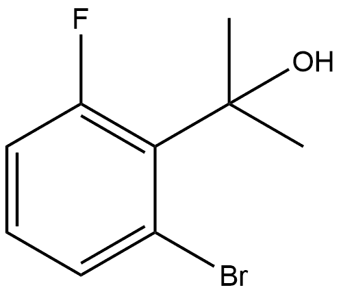 2-(2-溴-6-氟苯基)丙-2-醇 结构式