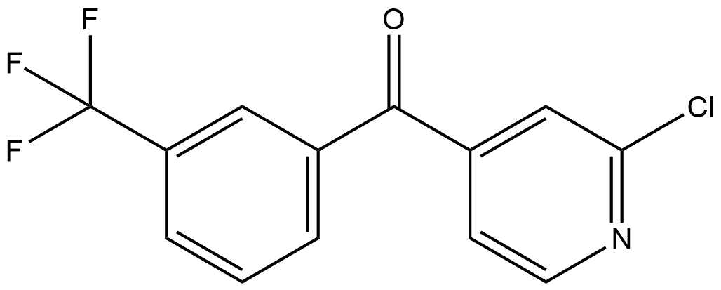 (2-Chloro-4-pyridinyl)[3-(trifluoromethyl)phenyl]methanone Structure