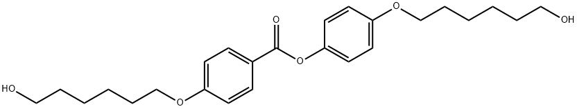4-((6-羟基己基)氧基)苯基4-((6-羟基己基)氧基)苯甲酸酯 结构式