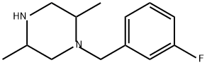 Piperazine, 1-[(3-fluorophenyl)methyl]-2,5-dimethyl- Structure