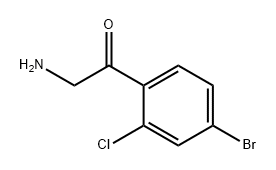 2-Amino-1-(4-bromo-2-chlorophenyl)ethan-1-one Structure