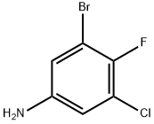 3-bromo-5-chloro-4-fluoroaniline Structure