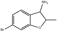 6-bromo-2-methyl-2,3-dihydro-1-benzofuran-3-amine hydrochloride, Mixture of diastereomers Struktur