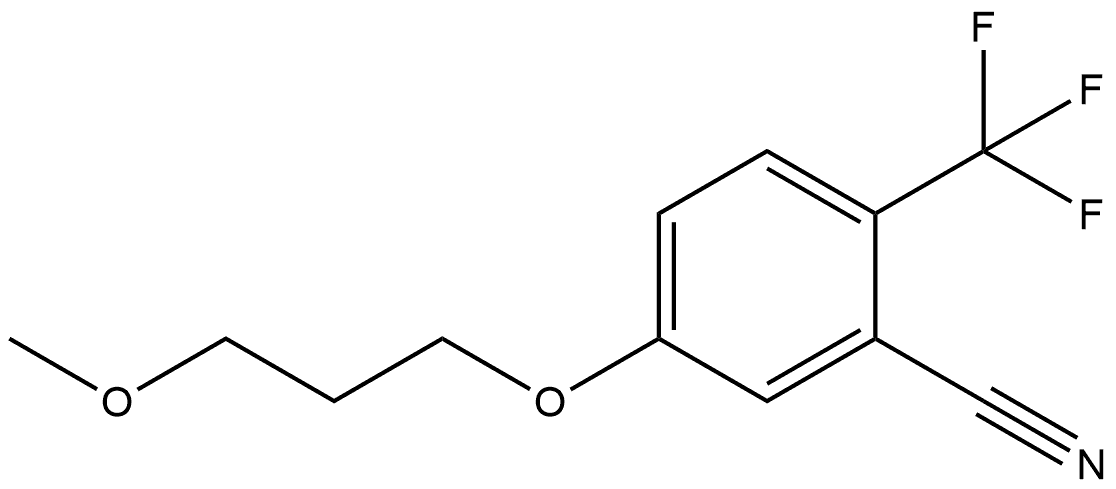 5-(3-Methoxypropoxy)-2-(trifluoromethyl)benzonitrile Structure