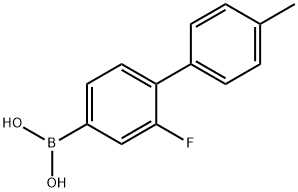(2-Fluoro-4'-methyl-[1,1'-biphenyl]-4-yl)boronic acid Struktur