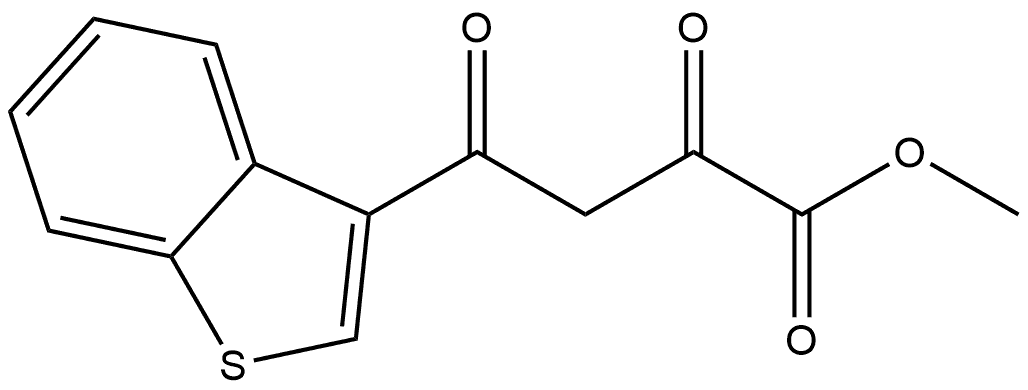 Methyl 4-(3-Benzothienyl)-2,4-dioxobutanoate Structure
