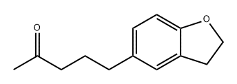 5-(2,3-Dihydrobenzofuran-5-yl)pentan-2-one 化学構造式