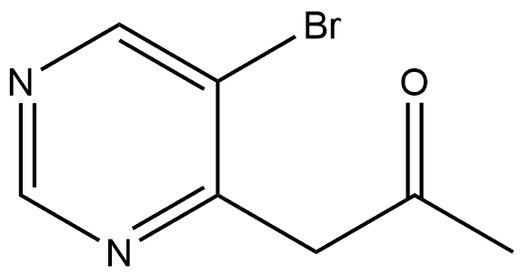 1-(5-Bromo-4-pyrimidinyl)-2-propanone Struktur