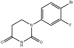 2,4(1H,3H)-Pyrimidinedione, 1-(4-bromo-3-fluorophenyl)dihydro- Structure